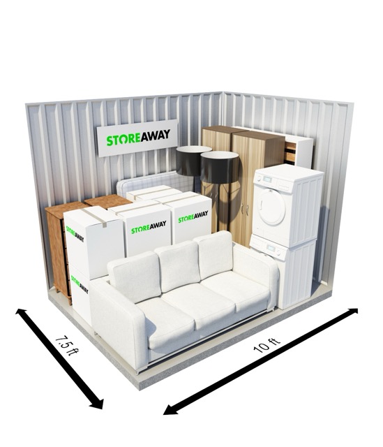 75 sq ft Storage storage unit